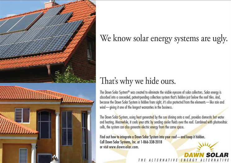 Dawn Solar press press ad